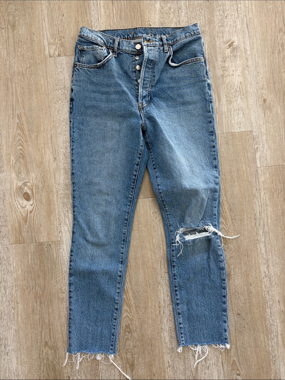 We The Free Free People Distressed High-Rise Women’s Jeans